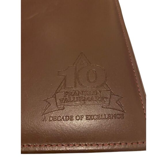 Franklin Valuemark Duratec Split Leather Padfolio 10 Year Anniversary Edition - Picture 7 of 11